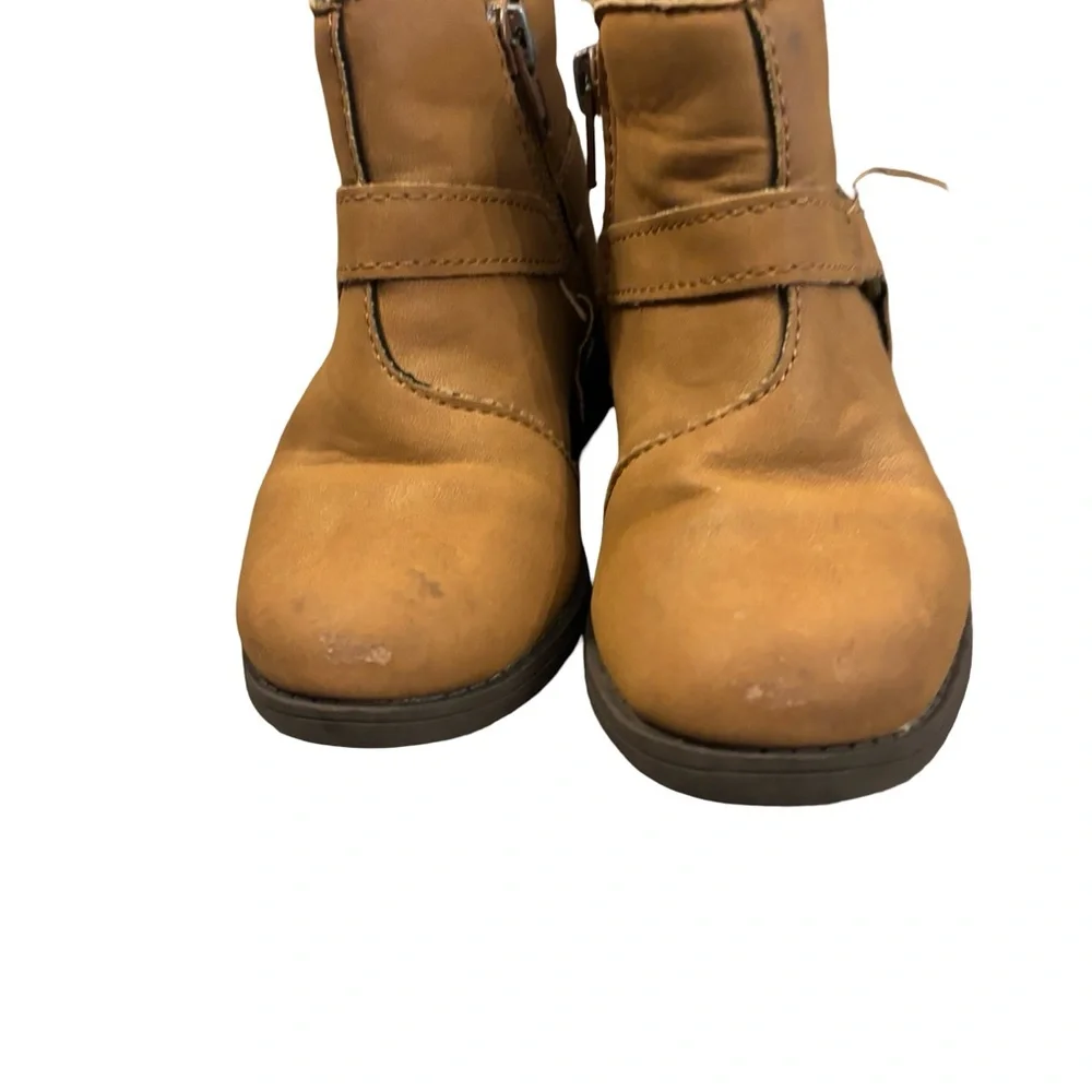 OshKosh B'gosh Little Kids Tan Ankle Booties Size 8M Toddler